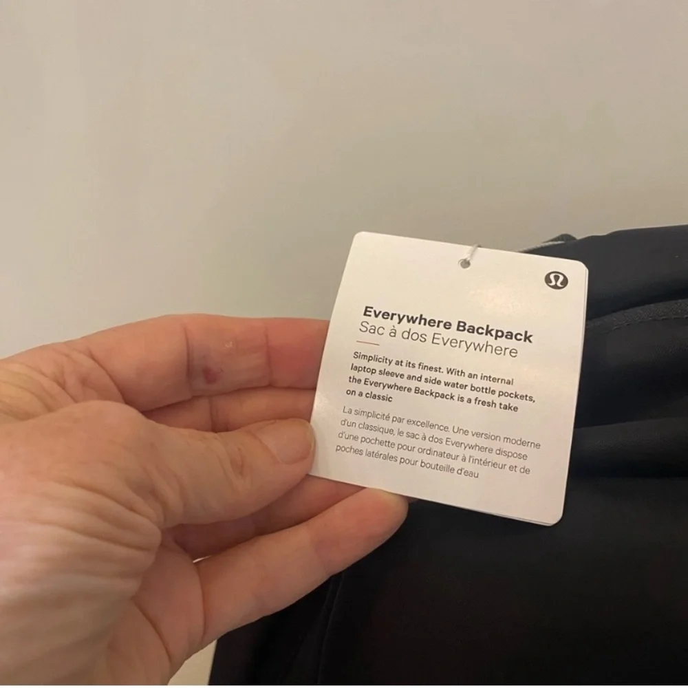 NWT Lululemon Everywhere Backpack
22L Black - Picture 4 of 7